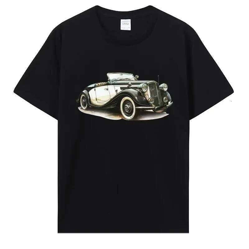 Tops T Shirt Classic Car Pattern TShirt For Men Creative Graphic O-neck Custom Printed Cotton T-shirt 42819 H260224