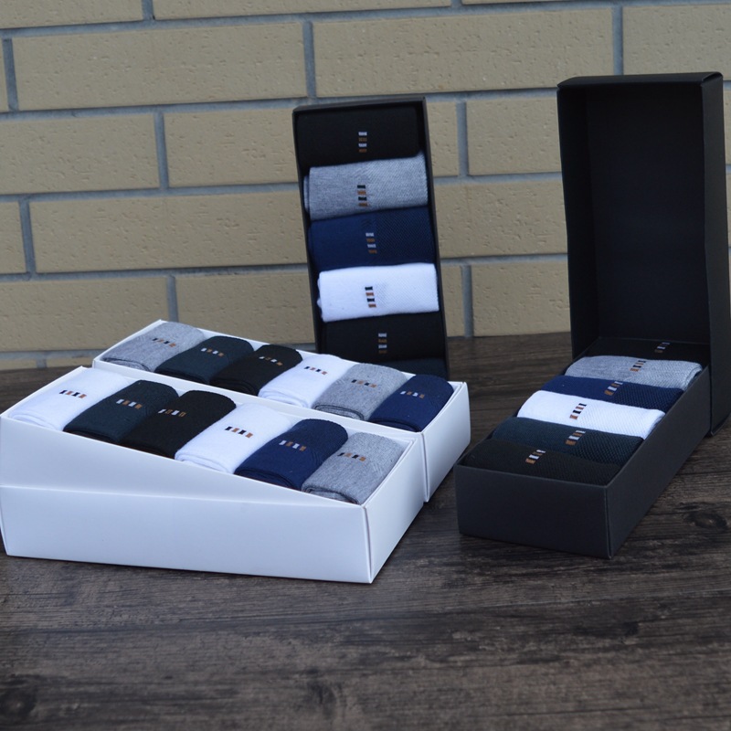 Men's Casual Sport Socks 6pairs Comfort Breathable Long Tube Cotton Socks Sweat-absorbent High Quality Sports Socks Solid Color Spring Autumn