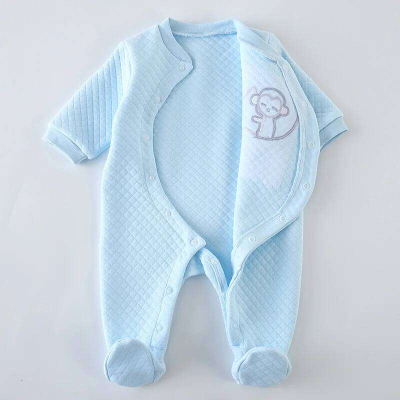 Baby cotton rompers clothes long sleeve Unisex pyjamas newborn baby girl boy footed overalls jumpsuit outfit 26Y0224