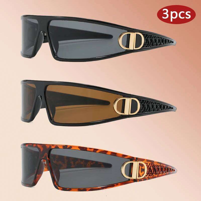 3pcs Luxury Headband Sun Glasses Sports UV Orotection Sunglasses High-Grade Personalized Fashion Outdoor Cycling Eyeglasses 26W0224