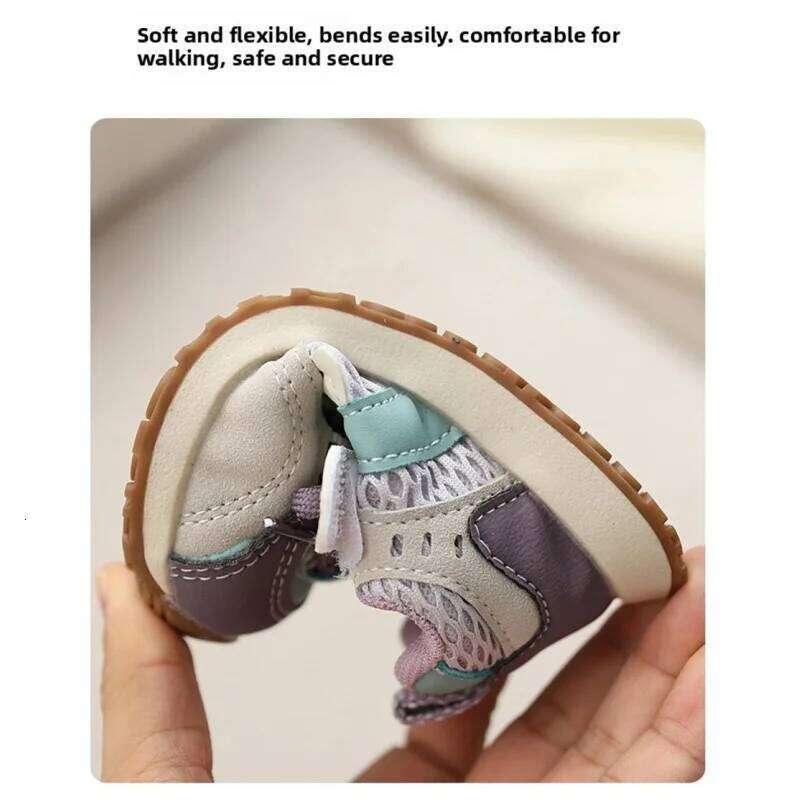 PU Leather Sport For Children Ergonomics Boy's Girl's Running Shoes Anti-slippery Waterproof Kid's Sneakers Spring Autumn 26W0224