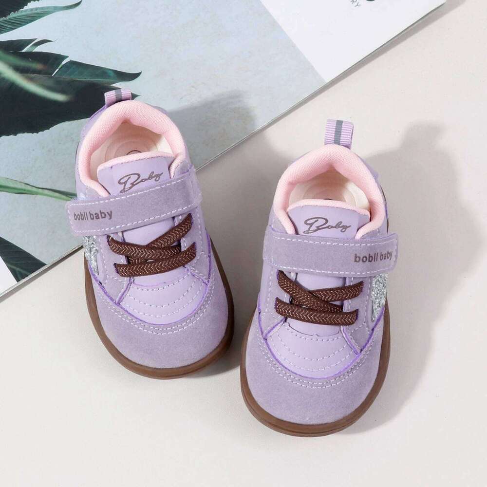 1-4years Infant boys Sneakers Sequin Star Patch shoes for baby girls Non-Slip Shoes 26W0224