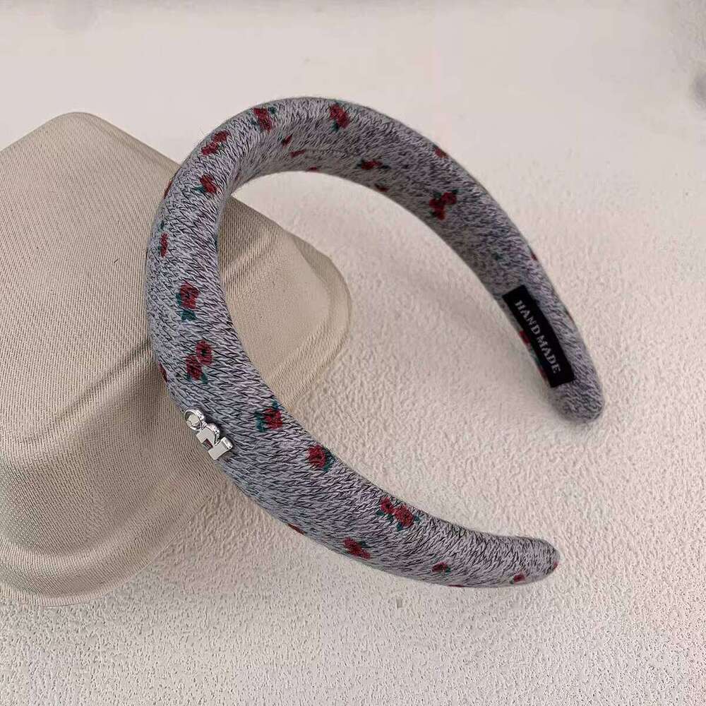 New Korean floral rhinestone headband for women, high crown headband, face-washing clip, daily wear hair accessory