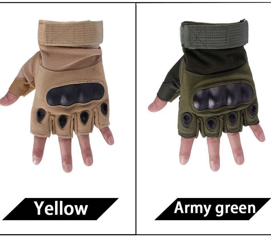 New Outdoor Tactical Protective Shell Mittens Antiskid Workout Fitness Gloves For Men Women 26H0224