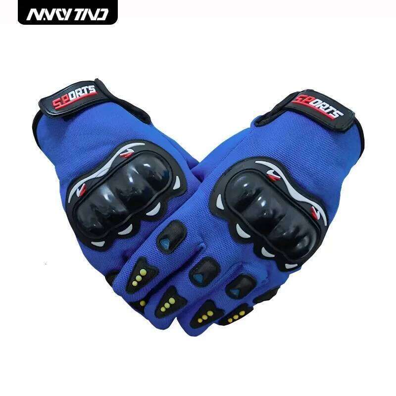Motorcycle Breathable Full Finger Racing Hard Shell Outdoor Sports Protection Riding Cross Dirt Bike Gloves 26H0224