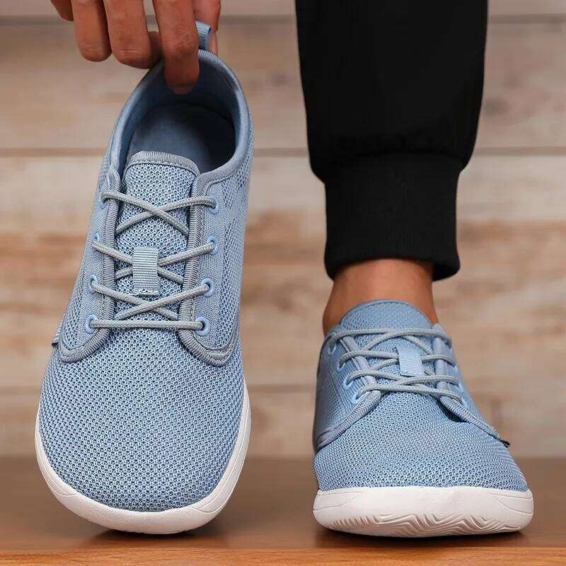 Men's Lightweight Casual Wide Toe Sneakers Non Slip Comfortable Boat Unisex Barefoot Minimalist Shoes