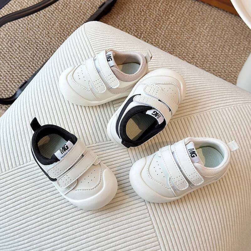 2025 Spring Autumn Learning Walk New Winter Style Boys Girls Soft Bottom Anti-Slip Surface Kids Board Shoes 26W0224