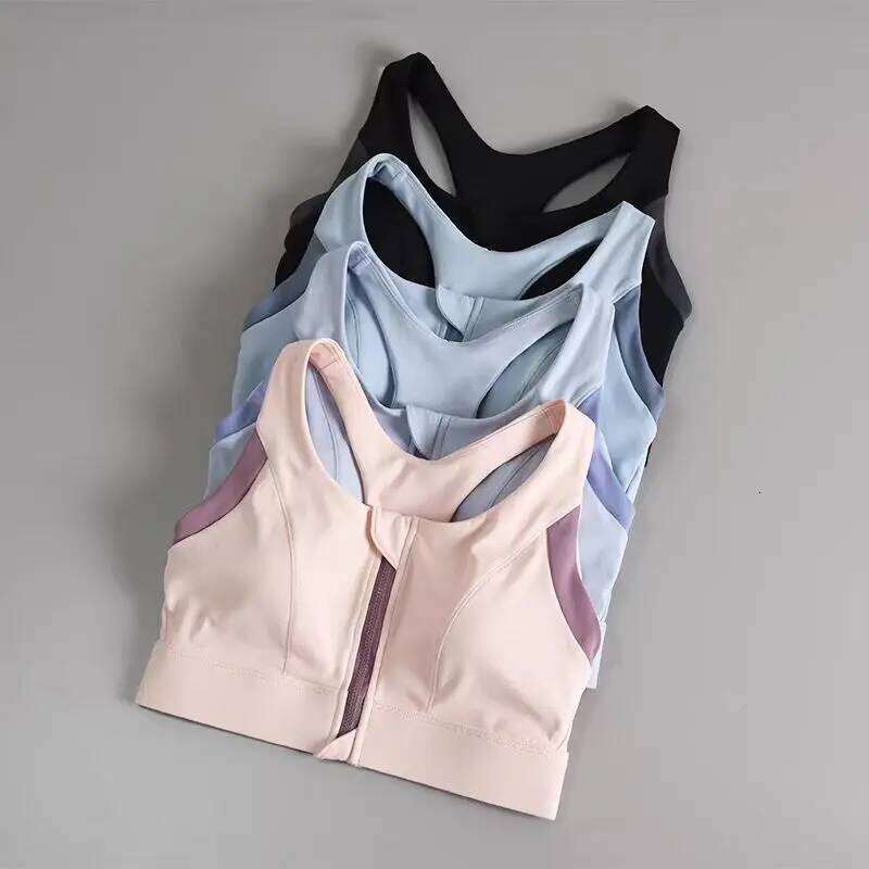 Women Breathable Shockproof Padded High Gym Running Fitness Double Layer Seamless Yoga Sports Bra Underwear 26Y0224