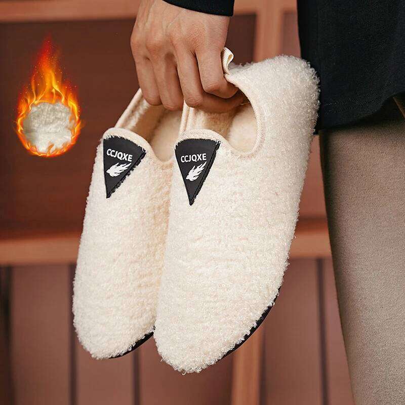 MAEDEF Cotton Winter Warm Men Soft Comfortable Shoes Mens Sneakers Thin Bottom Snow Boots Women's Slippers