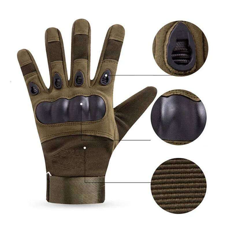 New Outdoor Tactical Protective Shell Mittens Antiskid Workout Fitness Gloves For Men Women 26H0224