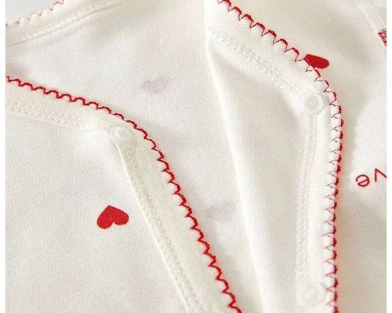 Kids Girls Love Print Bodysuit& Long Sleeve Newborn Outfit for Outdoor Clothes Spring Autumn Summer 26H0224