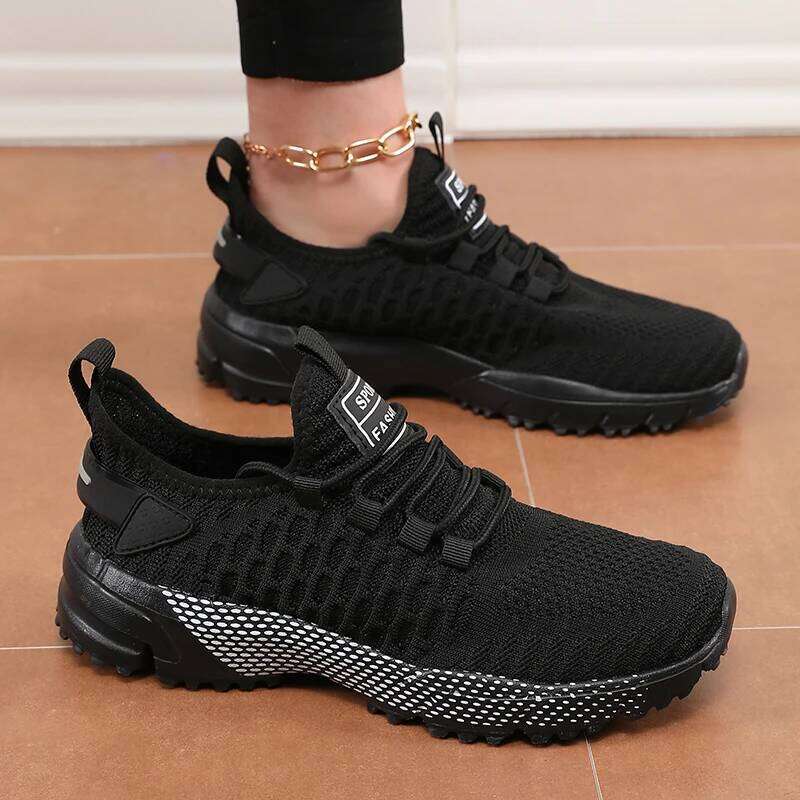 Summer Hollow Mesh Fashionable Versatile Women's Sports Leisure Shoes Lightweight Running Sneakers