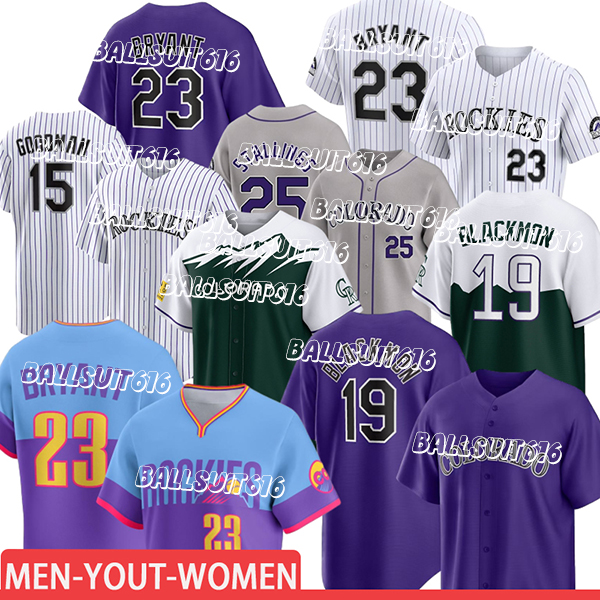Brenton Doyle Ryan McMahon Ezequiel Tovar rockies jersey Zac Veen Kris Bryant German Marquez Charlie Colorados rockies Jersey city connect Baseball Jerseys