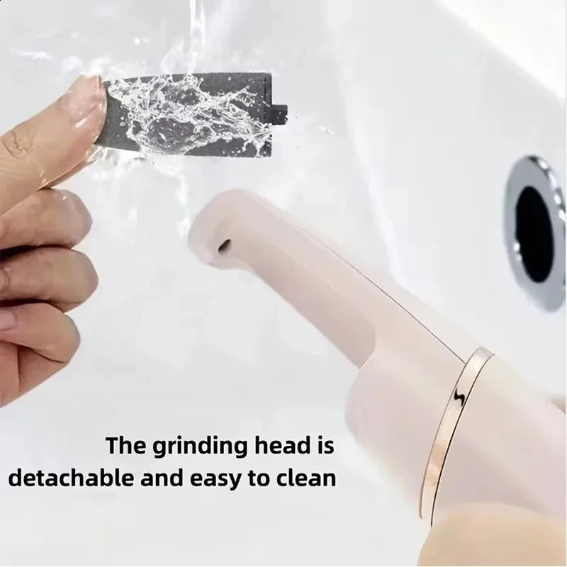 in USB Electric Dead Skin Pedicure Automatic Foot Grinder Rechargeable Roller Feet Pedicure Tool with Removable Roller Heads 260126