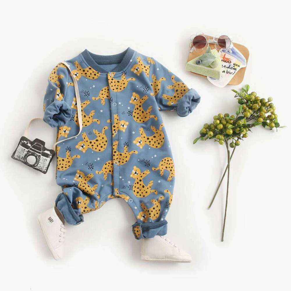 Sanlutoz Baby Rompers Cotton Long Sleeve Infants Jumpsuits Cute Autumn Winter Toddler Clothes 26Y0224