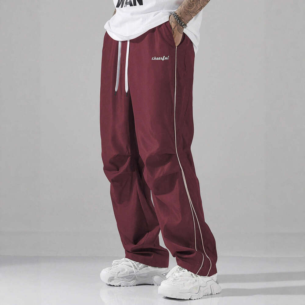 Amazon Cross-Border European High Street Men's Paratrooper Pants 2025 Spring and Autumn American Style Sports Casual Trousers 8720