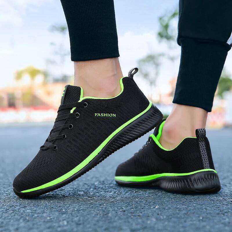 MAEDEF for Black Casual Men Women Knit Sneakers Breathable Athletic Running Walking Gym Shoes