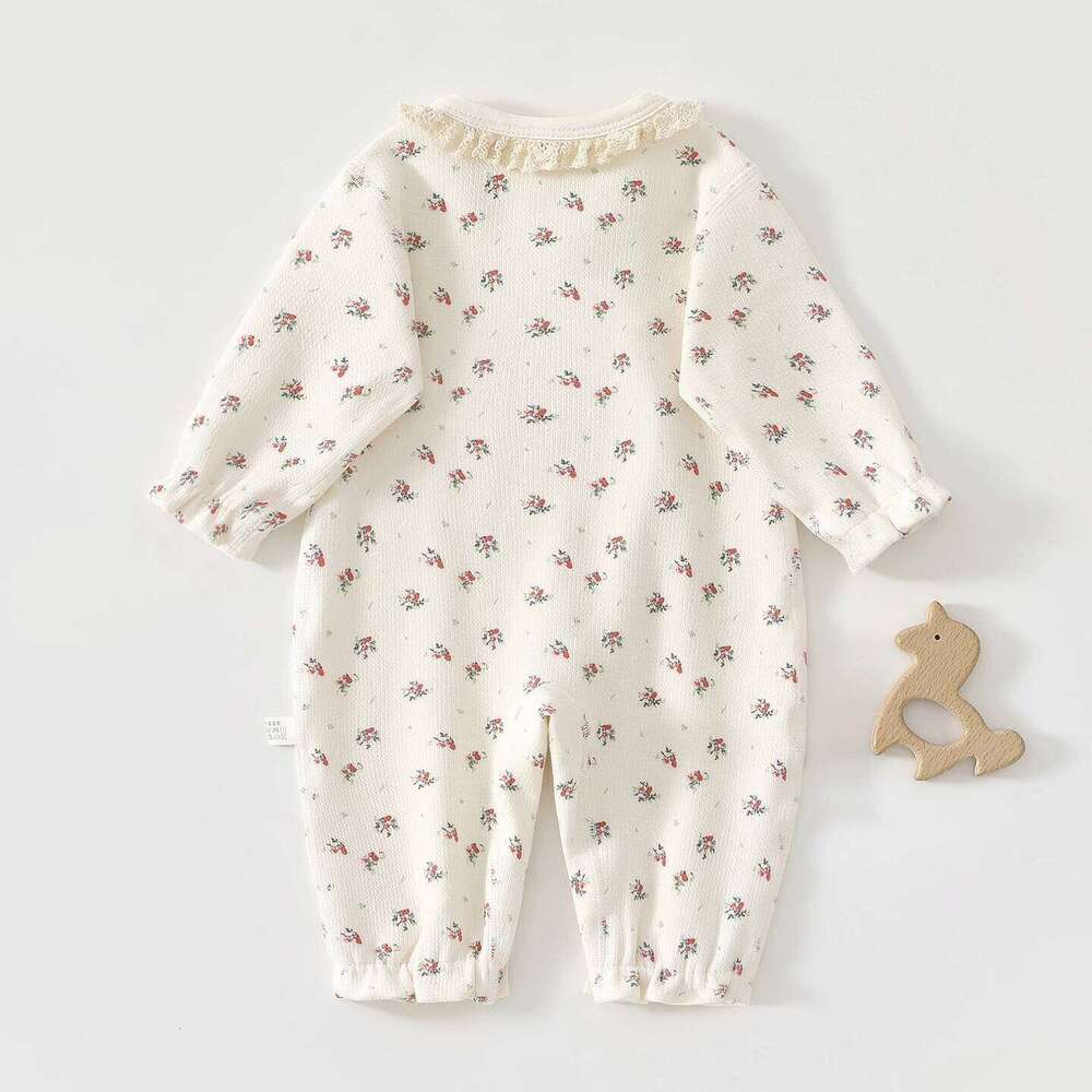 Autumn Baby Romper, Soft Velvet Long-Sleeve Infant Onesie, Newborn Children's Cotton Jumpsuit, Type a 26H0224