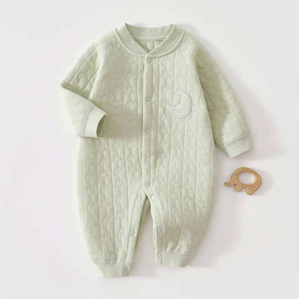 0 To 18 Months Boy Spring Autumn Pure Cotton Warm Jumpsuit Newborn Infant Latest O-Neck Romper Baby Girl Cute Daily Clothes 26H0224