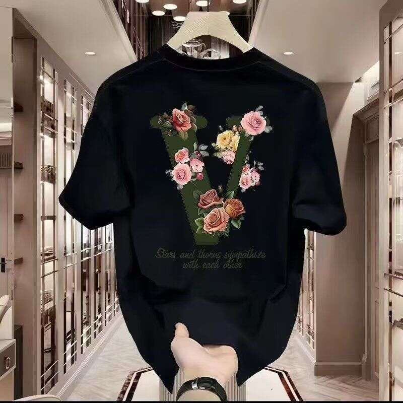 Pure Cotton Casual Short-Sleeve T-Shirt For Male Students, Spring Design, Summer Base Printed Shirt, New Trendy Loose Top