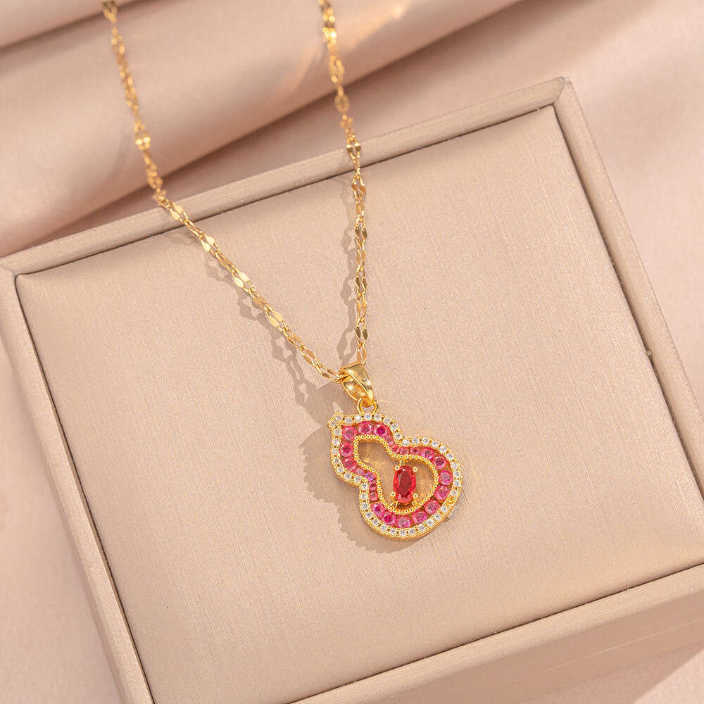Hollow Gourd Necklace Vintage Light Luxury Sweater Chain Casual And Versatile Accessory