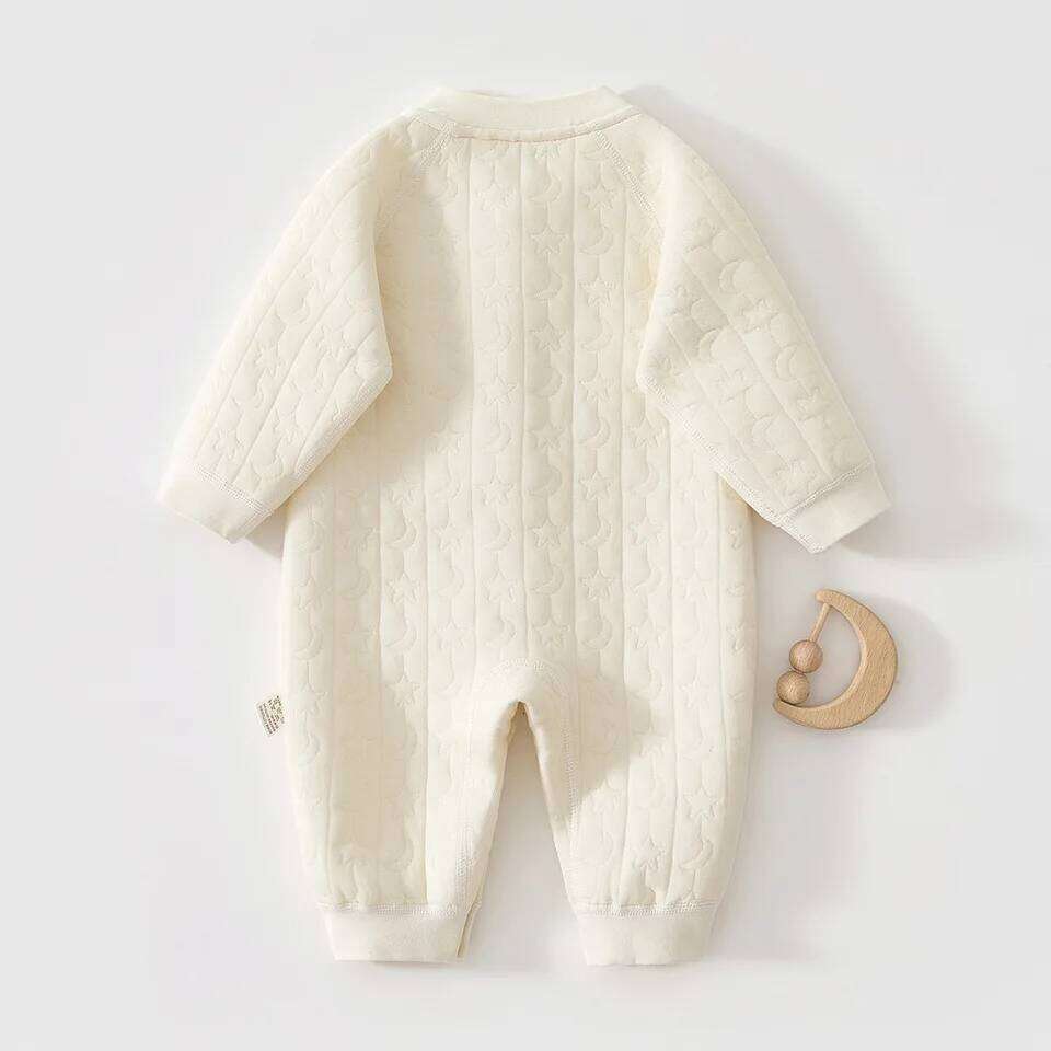 AYNIGIELL Jumpsuit Autumn Winter Pure Cotton Warm Newborn Inner Clothes for Boys and Girls Baby Pajamas 0-18 Moths 26H0224