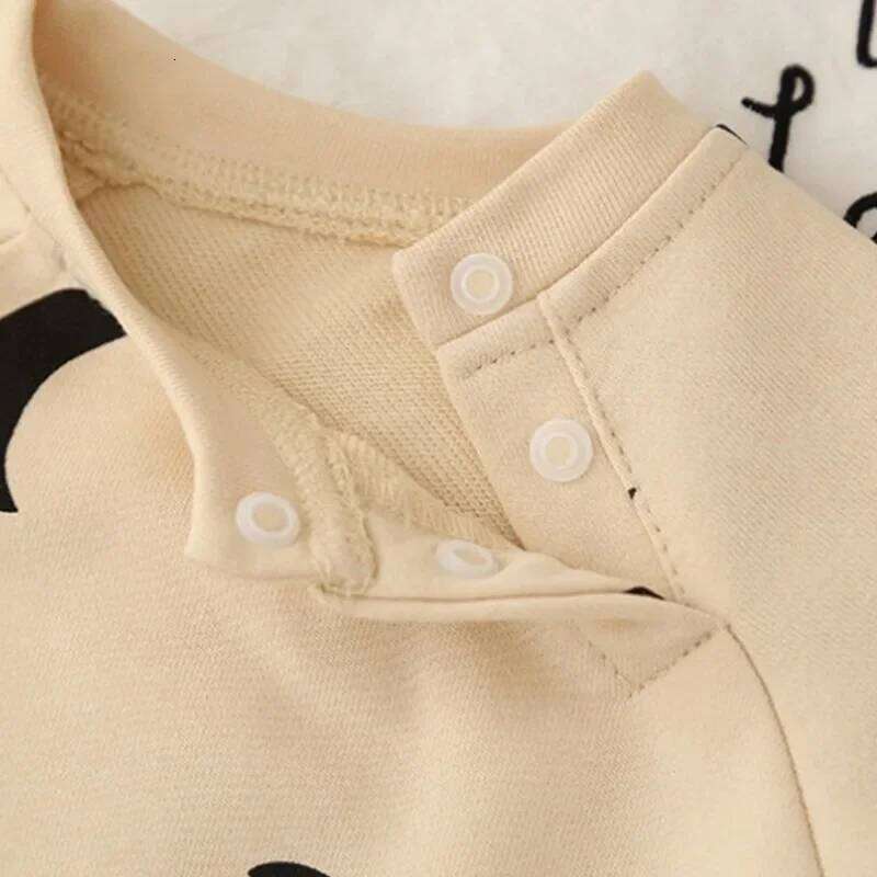 Spring Autumn Newborn Fashion Suit Cotton Comfortable and Soft 0-12 Months Boys & Girls Long Sleeved Cute Baby Bodysuit 26H0224