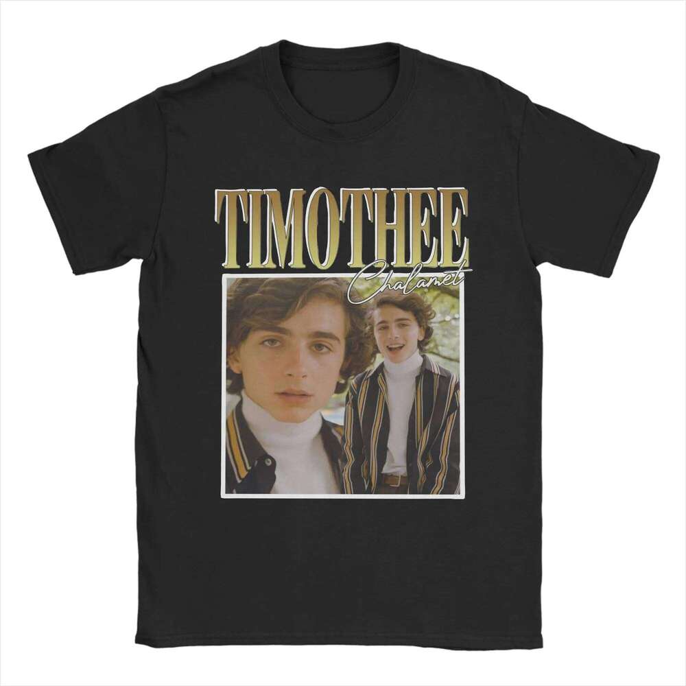 Timothee Chalamet T Shirt Men Pure Cotton Amazing T-Shirts Crew Neck Tees Short Sleeve Tops Summer H260224