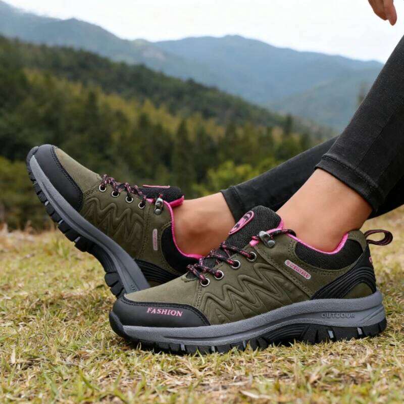 Outdoor Sneakers Fashionable Non Slip Durable Hiking Shoes High-quality Design Platform Low Cut Casual Women's Shoe 2025
