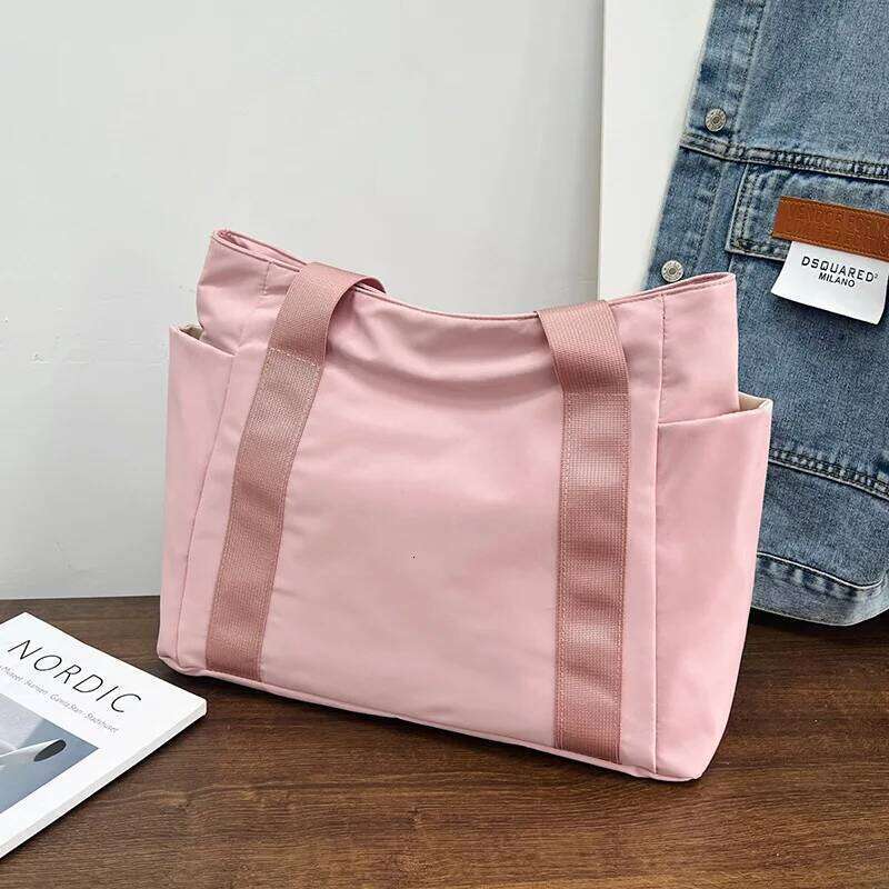 2024 New Handbags Casual Shopping Bags for Women Soft Canvas Capacity Tote Messenger Big Mummy Shoulder Bag Ladies Z260224