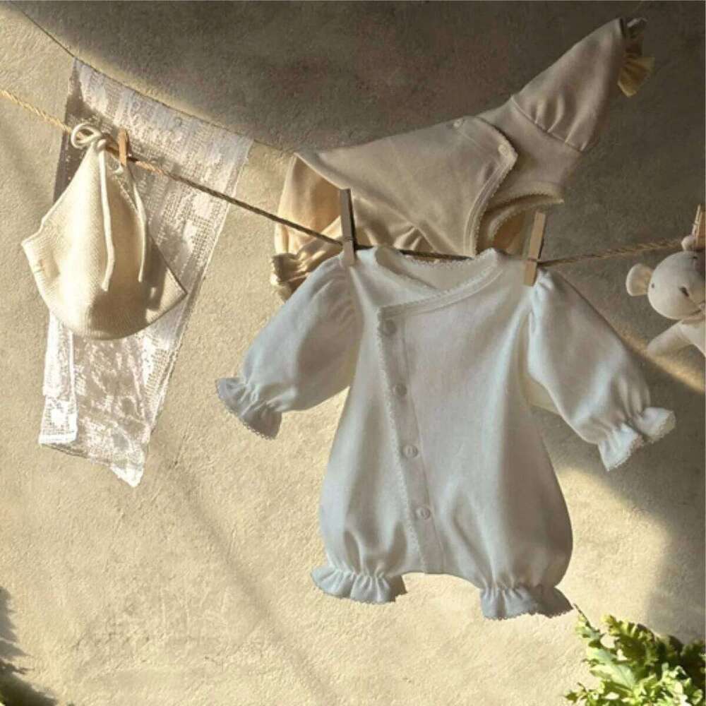 Spring Summer New Baby Jumpsuit Boys Girls Long Sleeves Rompers Newborn Solid Casual Bodysuit 0-2y Infant Toddler Clothes 26H0224