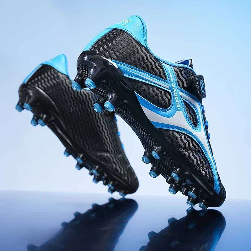 Kids Indoor Professional Boys Football Field Boots TF/AG Society Cleats Soccer Shoes Sneakers Fast Match 26W0224