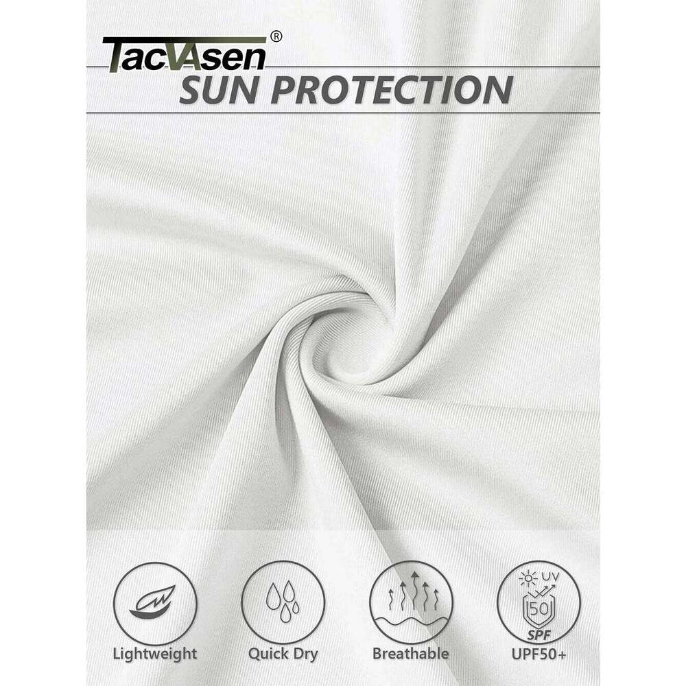 TACVASEN UPF 50+ Short Sleeve Polos Shirts High Elastic Womens Sun Protection T-shirts Quick Dry Workout Tee Pullover Tops 26W0224