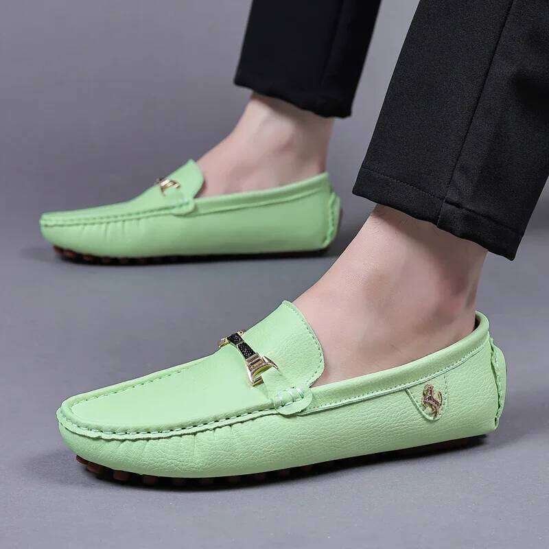 MAEDEF Formal Dress Business Casual for Wedding Party Office Shoes Soft PU Leather Loafers Men