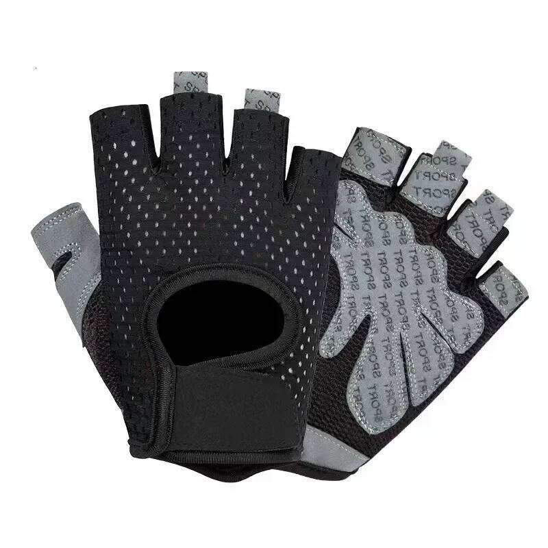 Breathable Mesh Half Finger Gym Gloves Men Women Outdoor Camping Fitness Yoga Cycling Non Slip Callus Protection Gear 26H0224