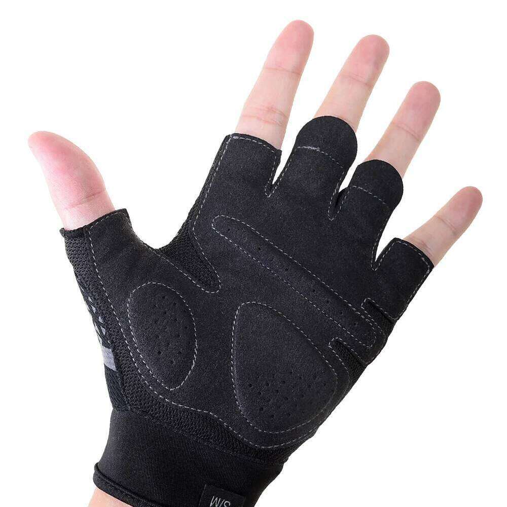 AONIJIE Unisex Outdoor Sports Cycling Equipment Training Fitness Anti-slip Breathable Half Finger Gloves Wrist Guard 26H0224
