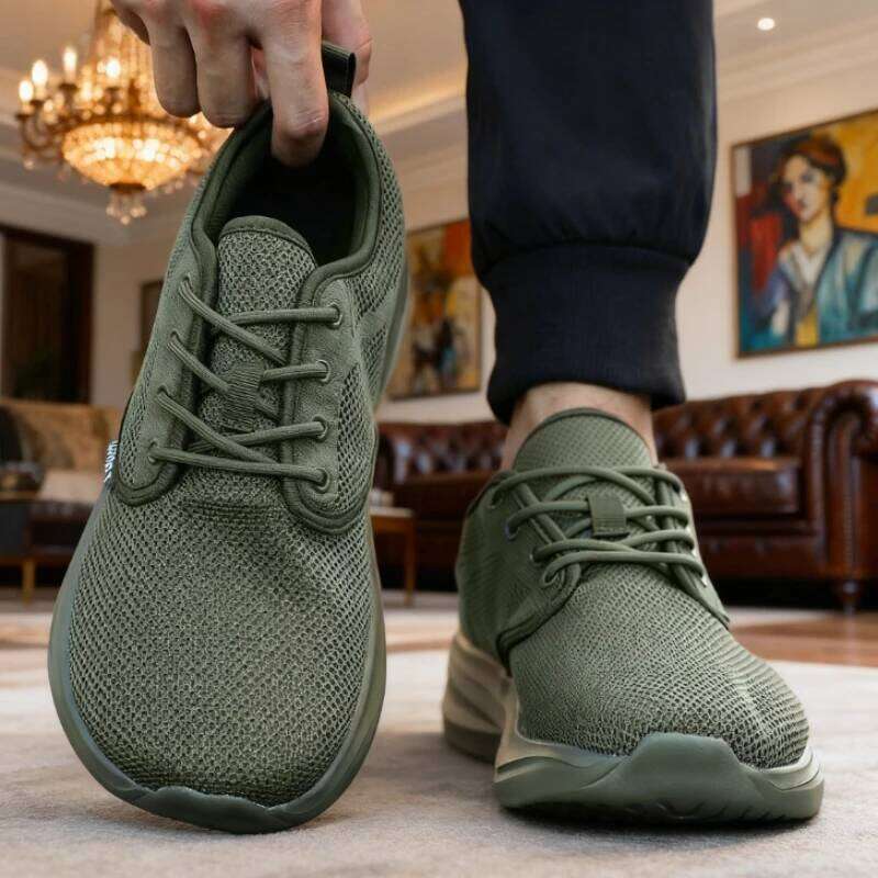 New Casual Wide Barefoot Shoe Unisex Trail Running Non-Slip Minimalist Walking Shoes Fashionable Breathable Men's Sneakers