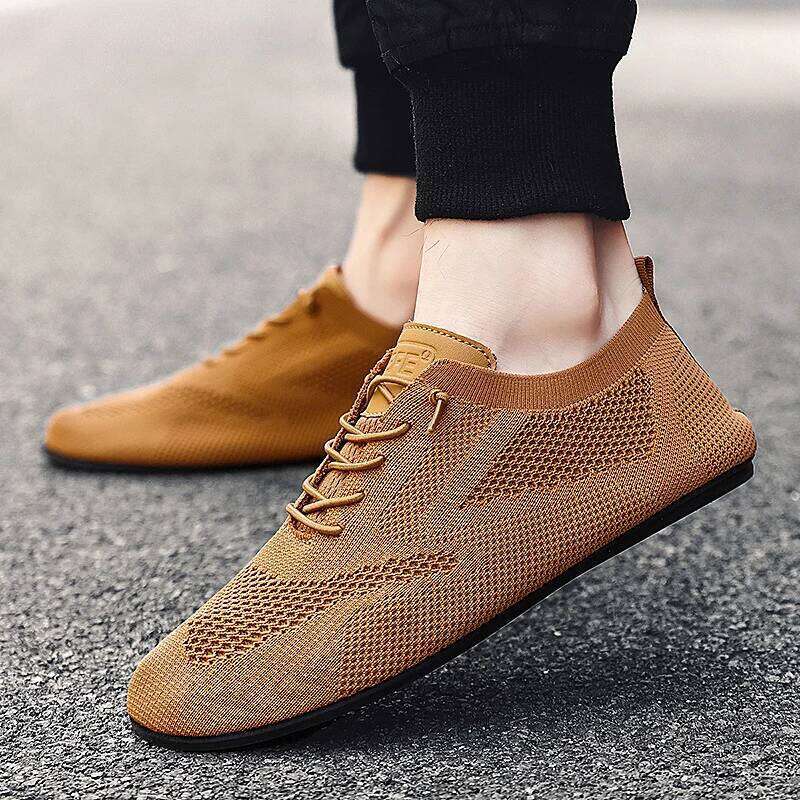 MAEDEF Men Flat Mesh Breathable Lightweight Home Slippers Men's Male Fashion Classic Casual Walking Shoes