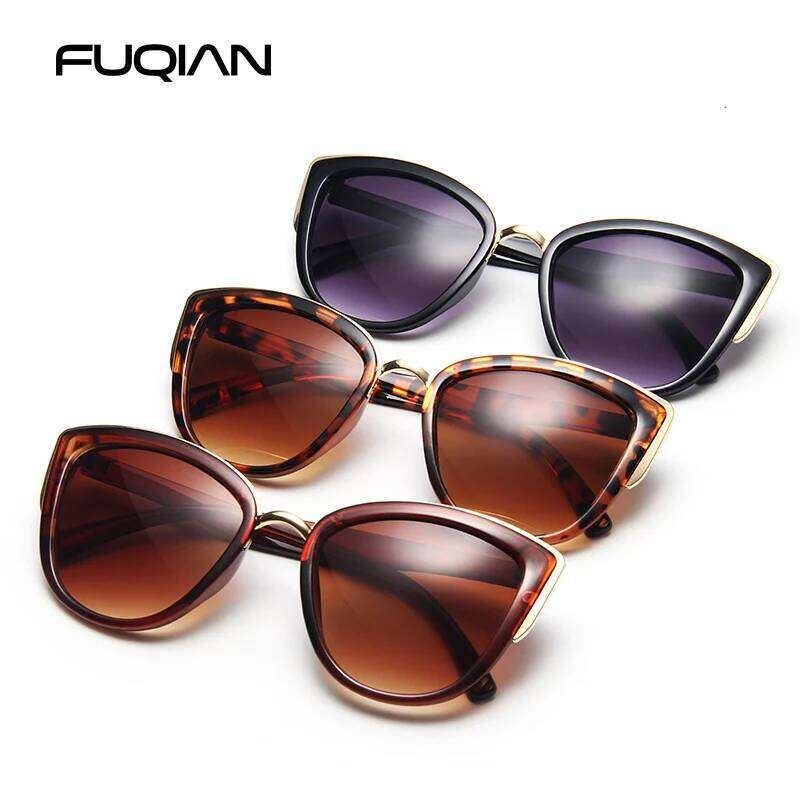 Classic Cateye Women Sunglasses Vintage Anti-glare Cat Eye Sun Glasses Female Fashion Leopard Driving Shades UV400 26W0224