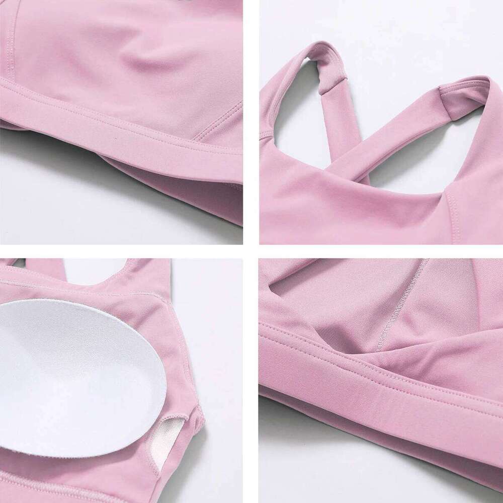 Ctenkevet Women's Shockproof Sport Bra Gym Yoga Tank Top Beautiful Crop Push up Breathable for Runningthable Vest 26Y0224