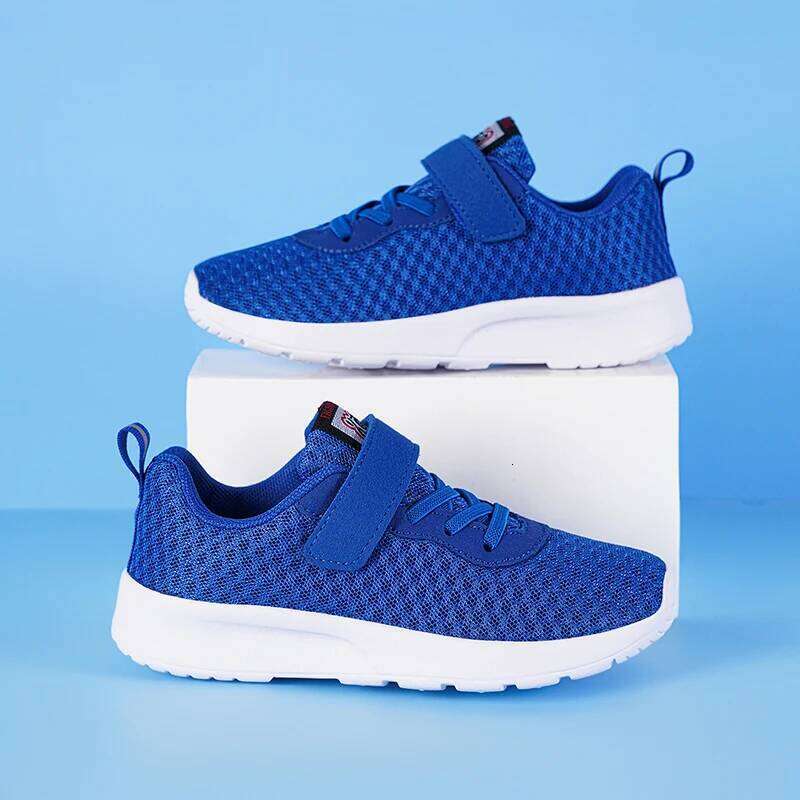 Children's sports boys' running, walking, lightweight casual shoes, middle-aged and young children's seasonal mesh shoes 26W0224