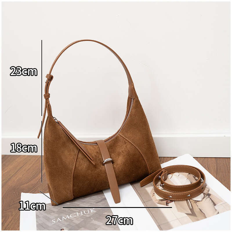 Luxury Shoulder Bags Totes Hobo Genuine Leather For Women Autumn Winter New Korean Style Niche S Commuter Textured Crossbody Bag Handbag SENYY