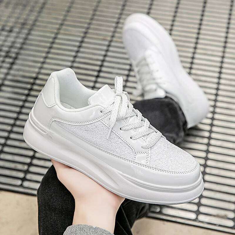 MAEDEF Men's Sheos White Sneakers Breathable Lightweight Sport Shoes for Men Beach Walking Comfortable Vulcanize Shoe Footwear