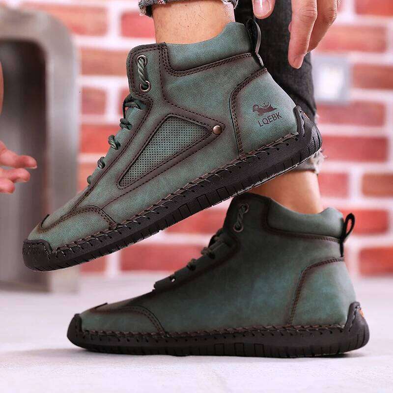 Boots for Men British Style Retro Anti Slip Loafers Casual Soft Soled Women Nude BootsSpring Autumn Comfortable New Women's Shoe