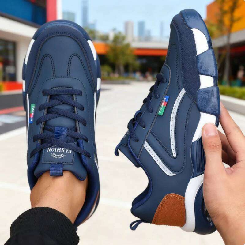 Fashion White Men's Sneakers Outdoor Sport Running Tenis 2025 New Streetwear Hip Hop Spring Casual Skateboard Shoes