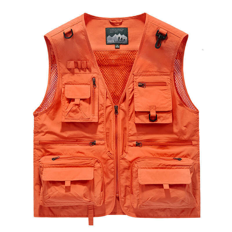 Spring Autumn New Mesh Quick-Dry for Men, Casual Outdoor Multi-Pocket Fishing and Photography Vest 8512