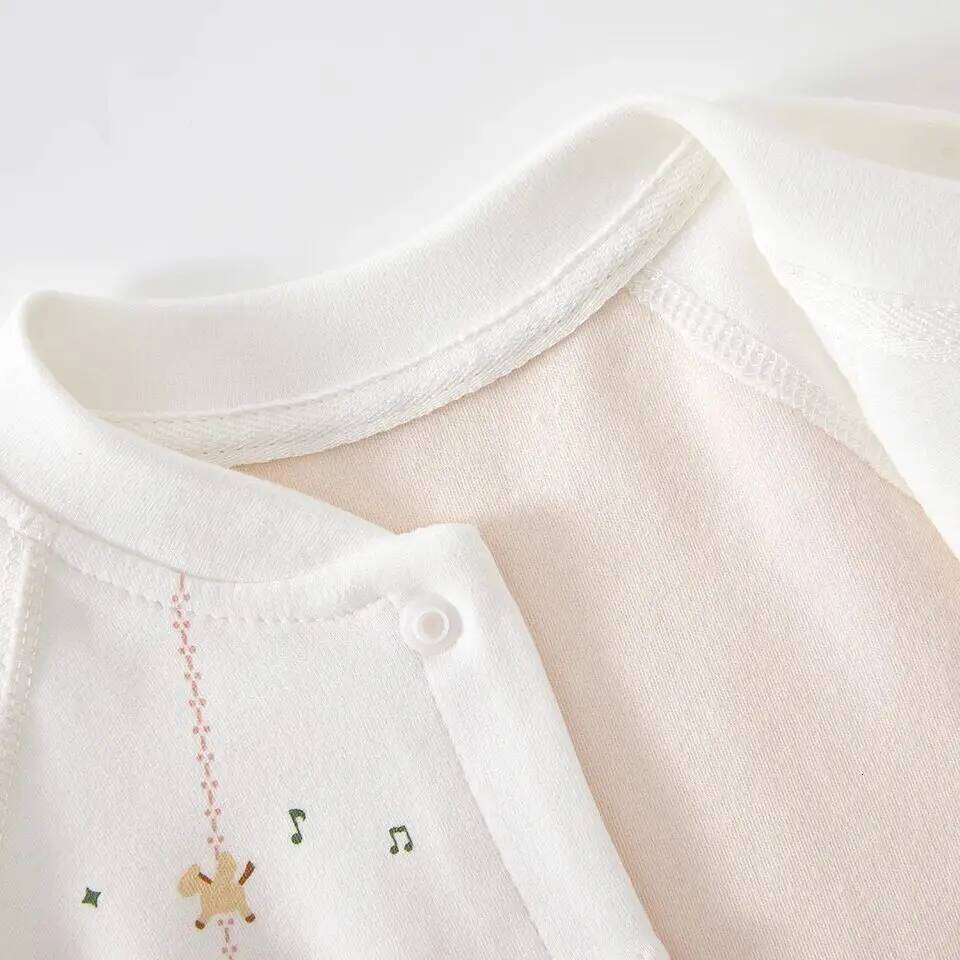 Clothes, Base Layer, Newborn Baby Spring and Autumn Pure Cotton Belly Protection, Class a Romper, All-Season Jumpsuit 26H0224