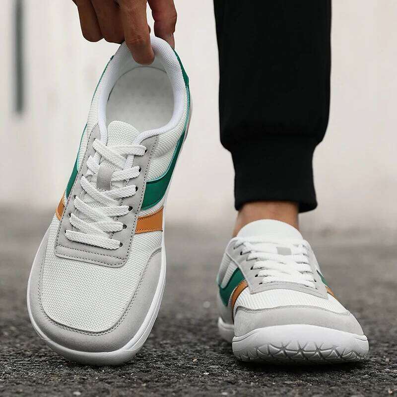 New Wide-Toe-Box Barefoot Minimalist Breathable Comfortable Casual Shoes Fashion Lightweight Walking Sneakers for Men