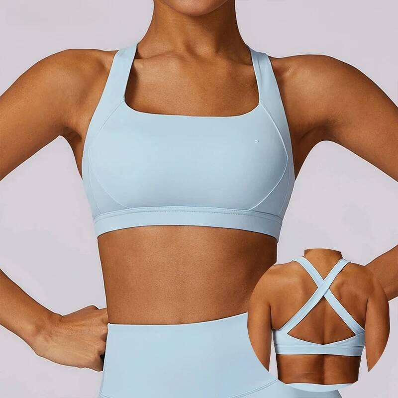 Sports Shockproof Crop Anti-sweat Fitness Women Yoga Bra Push Up Sport Gym Running Workout Top Soft Underwear Female 26Y0224