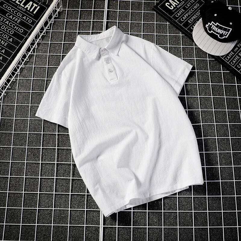 2025 Summer New Women Fashion College Style Short Sleeve POLO Collar Shirt with a Design Sense of Niche Retro Korean Version Top 26W0224